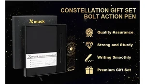 Xmusk Sagittarius Gift Set ♐️ Constellation Fine Journal, Bookmark, Pen - Picture 1 of 7