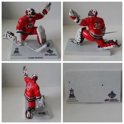 Cam Ward Carolina Huracanes PINTURA PERSONALIZADA Figura McFarlane Stanley Cup Base Foto 1 de 4