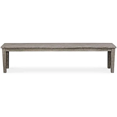 Uttermost 50193 Forsyth Weathered Dark Gray Mahogany Outdoor Bench - Image 1 of 4