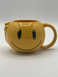 San Francisco Mercantile Smiley Gesicht gelb Tasse Kam Peck Künstler - Bild 1 von 7
