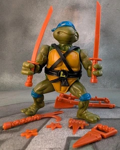 Leonardo 1988 Teenage Mutant Ninja Turtles Hard Head TMNT KOMPLETT Actionfigur - Bild 1 von 14