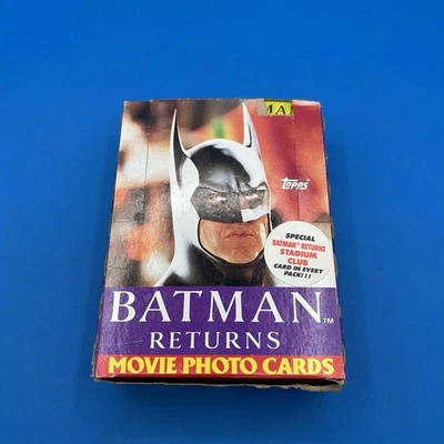 Caixa de cartões fotográficos do filme Batman Returns 1992 Topps - Imagem 1 de 3