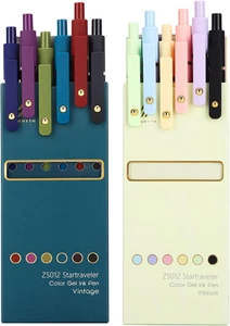 Colorful Gel Pens 0.5Mm Fine Point Retractable Colored Pens for Journaling - Picture 1 of 12