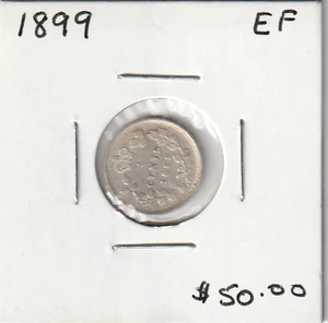 1899 Canada Five 5 Cents Coin - Picture 1 of 2