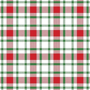Feline Drive Fabric JINGLE ALL THE WAY Christmas Plaid - Fat Quarter (18x22") FQ - Picture 1 of 7
