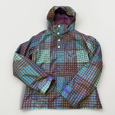 Burton женщин WB метод JK средний синий точка многоцветный Dryride с капюшоном сноуборда - Изображение 1 из 4