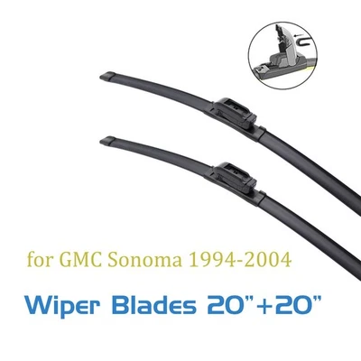 2, limpiaparabrisas 20 20 para GMC Sonoma 1994-2004 gancho en J todas las estaciones Foto 1 de 4