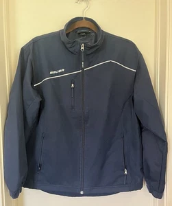 Bauer Team Jacket Youth Size LG Blue Hockey Warm Up Full Zip Lined - Picture 1 of 17