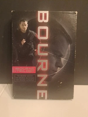 The Bourne Trilogy DVD Set Matt Damon Action 3 Movies Bonus Features Complete - Image 1 of 4