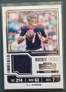 2023 Panini Contenders Rookie Ticket Relic C.J. Stroud Texans RC Jersey Patch 🔥 - Picture 1 of 2