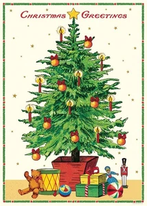 Póster de árbol de Navidad Cavallini & Co., papel de archivo, impresión mate - Imagen 1 de 6