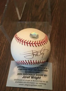 Jaret Wright Cleveland Indians autographed Official AL baseball COA - Picture 1 of 4