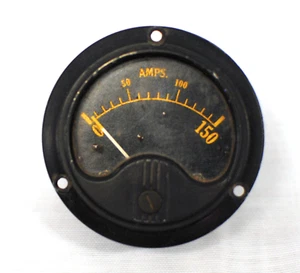 Aircraft - Westinghouse 0 -150 Amp Round Gauge - Foto 1 di 4