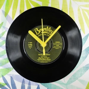 Jonathon Richmond "Road Runner (Thrice)" Retro Chic 7" Vinyl Record Wall Clock - Picture 1 of 2