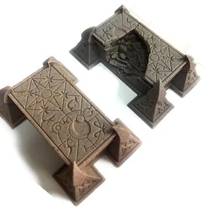 RPG Resin Scenery - Dark Elf Tomb Set - Dungeon gaming terrain - Picture 1 of 2