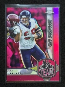 2024 Topps Chrome Football - All Chrome Team Pink #ACT12 JJ Watt HOUSTON - Picture 1 of 4