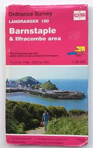Ordnance Survey Map Landranger Series sheet 180 Barnstaple & Ilfracombe area (1) - Bild 1 von 2