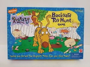 Nickelodeon Rugrats Backyard Toy Hunt Board Game 41420 Mattel 1997 rare