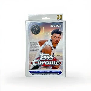 2023-24 Topps Chrome Basketball NBA Hanger Box New Factory Sealed Wembanyama - Picture 1 of 1