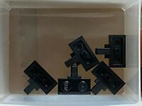 2x Lego x277 Hinge 1 x 4 Triangle with Two Pins Locking 1 Finger Black