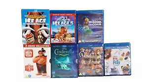 13 BLU RAY KIDS / FAMILY / CINDERELLA 1-3/ ICE AGE 1-5/WRECK- IT-RALPH 1 &2/COCO - Picture 1 of 3