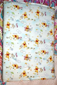 WINNE THE POOH hand made infant, baby quilt, CRIB Blanket~New~UNISEX, 22" X 40" - Picture 1 of 4