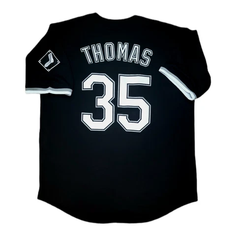 Frank Thomas Jersey Chicago Whitesox 1993 Throwback Stitched Black NEW With Tags Cover