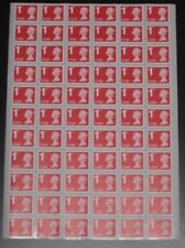 66 X 1ST CLASS LARGE LETTER STAMPS UNFRANKED OFF PAPER WITH GUM SELF ADHESIVE