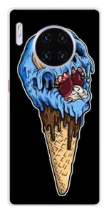 Coque en silicone imprimée compatible Huawei Mate 30 Pro Ice cream skull - Picture 1 of 3