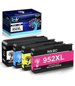 H&BO TOPMAE Remanufactured Ink Cartridge Replacement for HP 952 XL 952XL 4 Pack - Picture 1 of 5