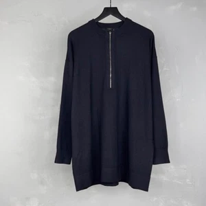 Joseph Oversize Tunic Sweater in Navy Blue 100% Fine Merino Wool Women's Medium - Picture 1 of 5