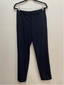 Pantalón Ralph Lauren Azul Marino Tiro Alto Ajustado Recto Lana 6 Oficina - Imagen 1 de 11