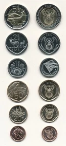 South Africa _ set 6 coins 10 20 50 Cents 1 2 5 Rand 2023 - 2024 UNC Lemberg-Zp - Picture 1 of 1