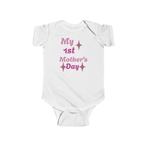 My 1st Mother's Day Bodysuit, Infant Bodysuit, Baby Shower Gift, Newborn Outfit, - Picture 1 of 13