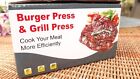 STAINLESS SMASH BURGER & GRILL PRESS ~ Wood Handle