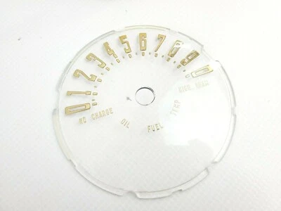 Piezas de servicio Auto-Lite 24980 superposición de calibre de plástico Nash aceite combustible temperatura oro NOS Foto 1 de 4