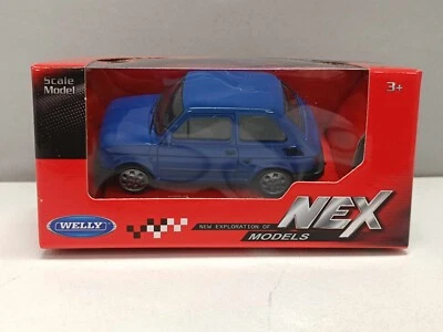 Fiat 126 - 1980 Blu Blue Welly Nex 1:43 Modellino Auto Nuovo - Immagine 1 di 4
