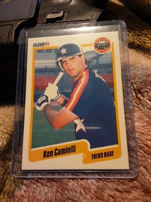 1990 Fleer - Ken Caminiti #225 - Image 1 of 4