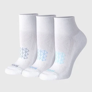 Hanes Absolute Run 3er-Pack Damen-Söckchen ─ weiß 5-9 neu geöffnet - Bild 1 von 1