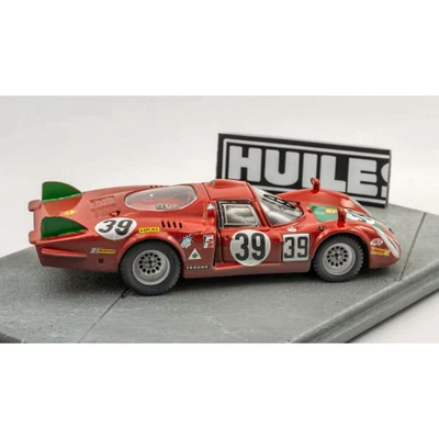 ALFA ROMEO 33.2 N.39 24H LE MANS 1968 IGNAZIO GIUNTI DIORAMA 1:43 Best Model Aut - Image 1 of 2