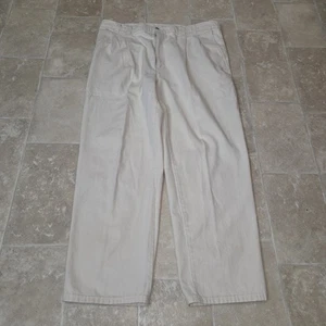Vintage Dockers Levi's plissierte weiße Herrenhose 38 x 30 hergestellt in den USA - Bild 1 von 14