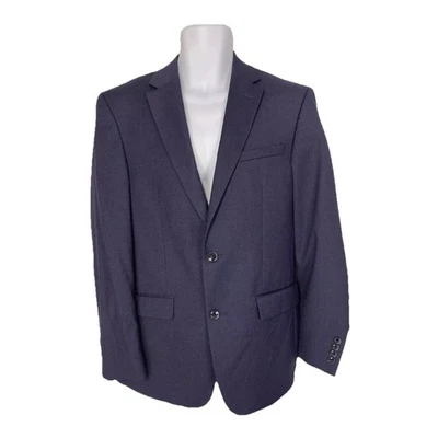 VTG Van Heusen Men's 38R Slim Fit Blue Cool Flex Suit Jacket - Business Casual - Image 1 of 4