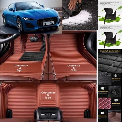 For Jaguar F-Type Car Floor Mats Luxury Waterproof Pads Liner Auto Rug Foto 1 de 4
