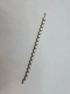 HONORA Sterling 925 Freshwater 6.5mm Pearl Bracelet 7.5 inches - Picture 1 of 9