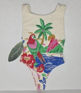 Farm Rio Womens Bodysuit Parrot Beach Size XS - Picture 1 of 19