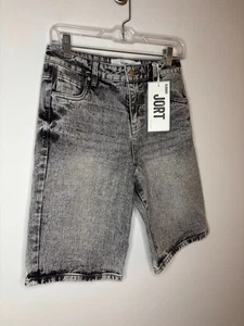 REFUGE NEU lässiger Jort schwarz grau Acid Wash Damen 0 Ample - Bild 1 von 7