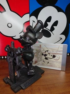 Limitierte Mickey Mouse Steamboat Willie Bronze Wackelkopf Figur - Bild 1 von 20
