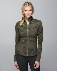 Chaqueta Lululemon Forme *Puños Savasana Camuflaje 20 cm Verde Fatiga Talla:12 - Imagen 1 de 15