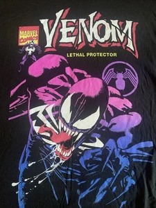 T-shirt grafica copertina fumetto Marvel Venom protezione letale nuova senza etichette taglia L - Foto 1 di 5