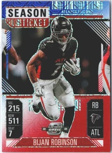 2024 PANINI CONTENDERS OPTIC BIJAN ROBINSON #4 RED WHITE BLUE PRIZM /13 FALCONS - Picture 1 of 2